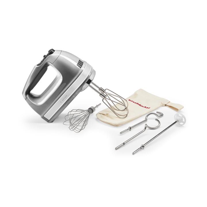 KitchenAid sähkövatkain 9 nopeutta 85W, Contour silver KitchenAid