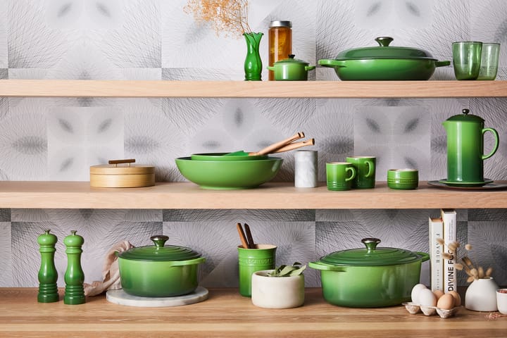 Le Creuset aterimien ja ottimien säilytyspurkki 1,1 l, Bamboo Green Le Creuset