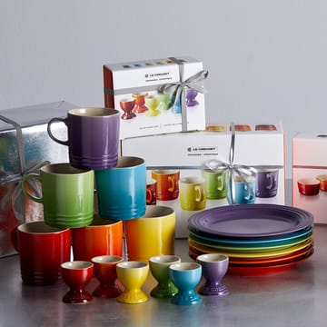 Le Creuset Signature -lautanen 22 cm, 6-pakkaus - Rainbow - Le Creuset