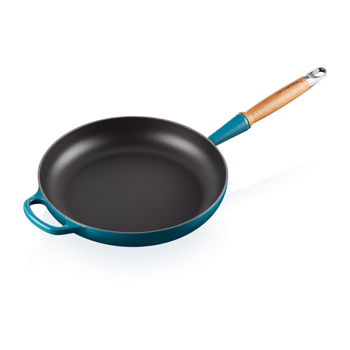 Le Creuset Le Creuset Signature -paistinpannu puukahvalla 28 cm Deep Teal