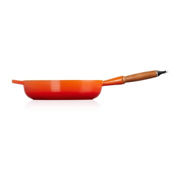 Le Creuset Signature -paistokasari puukahvalla 28 cm - Flame - Le Creuset