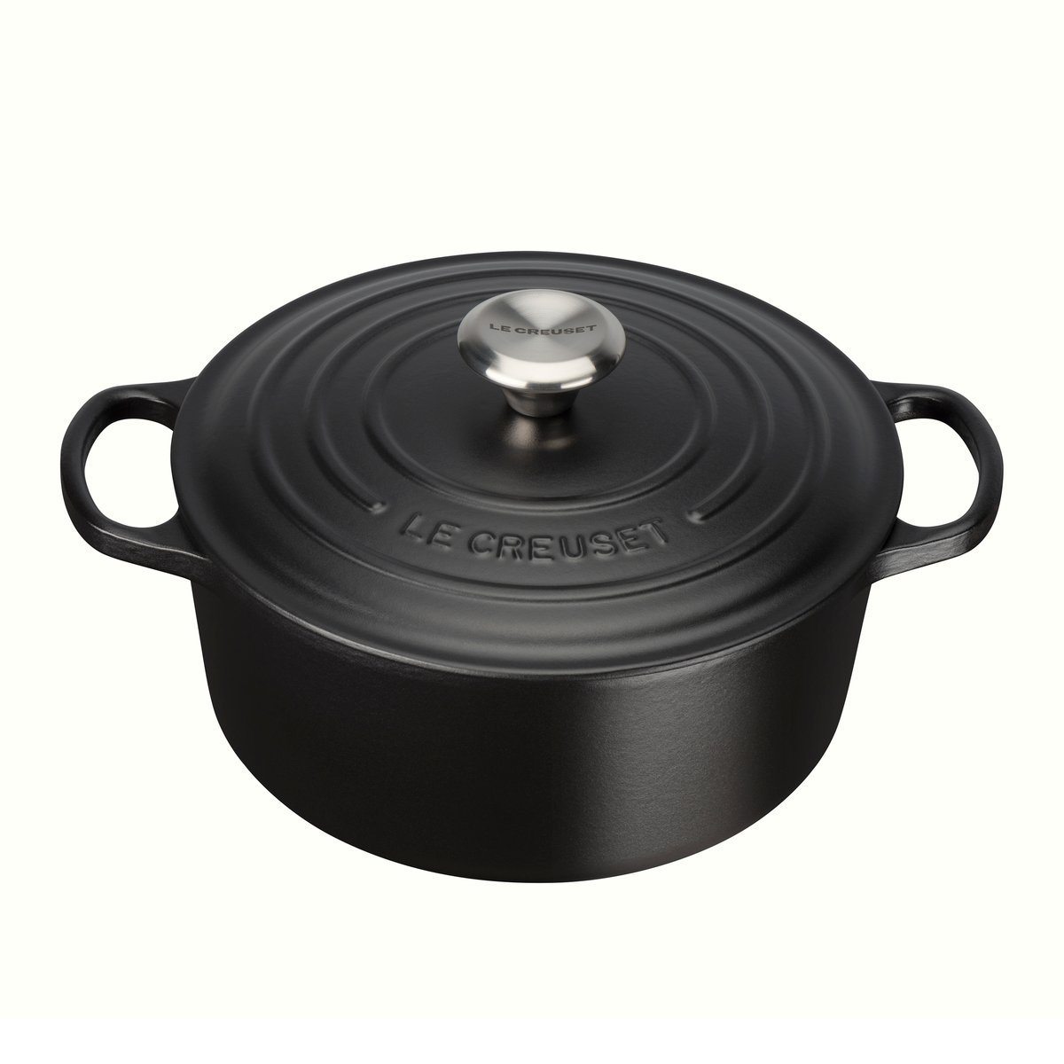 Le Creuset Le Creuset Signature Pyöreä pata 4.2 l Mattamusta