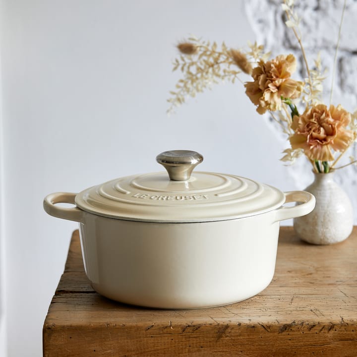 Le Creuset Signature Pyöreä pata 4.2 l, Meringue Le Creuset