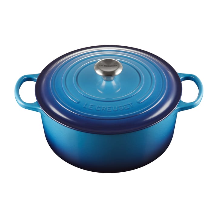 Le Creuset Signature pyöreä pata 6,7 l - Azure blue - Le Creuset