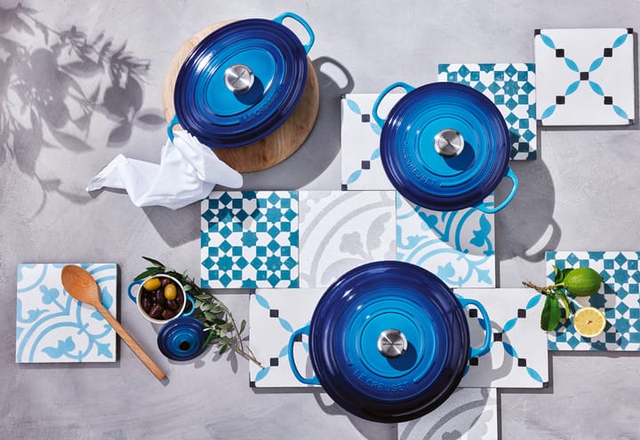 Le Creuset Signature pyöreä pata 6,7 l, Azure blue Le Creuset