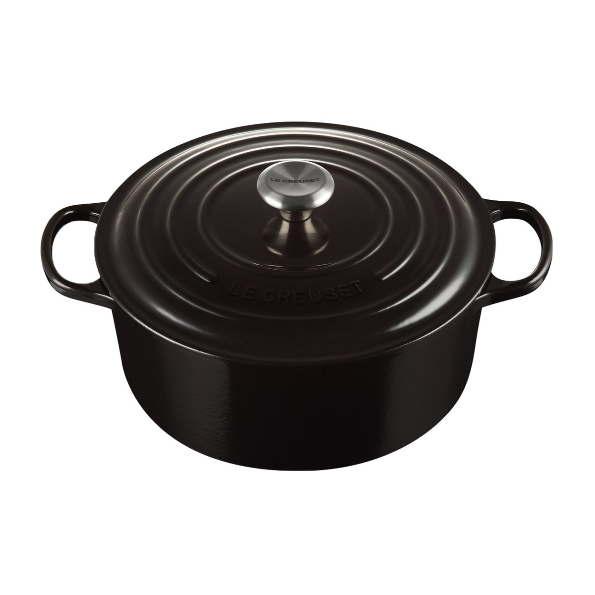 Le Creuset Le Creuset Signature pyöreä pata 6,7 l Black