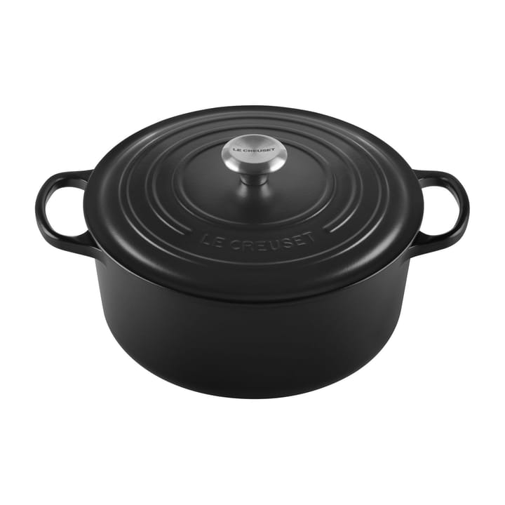 Le Creuset Signature pyöreä pata 6,7 l, Matte black Le Creuset