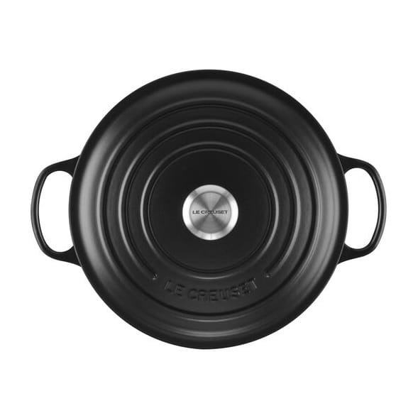 Le Creuset Signature pyöreä pata 6,7 l, Matte black Le Creuset