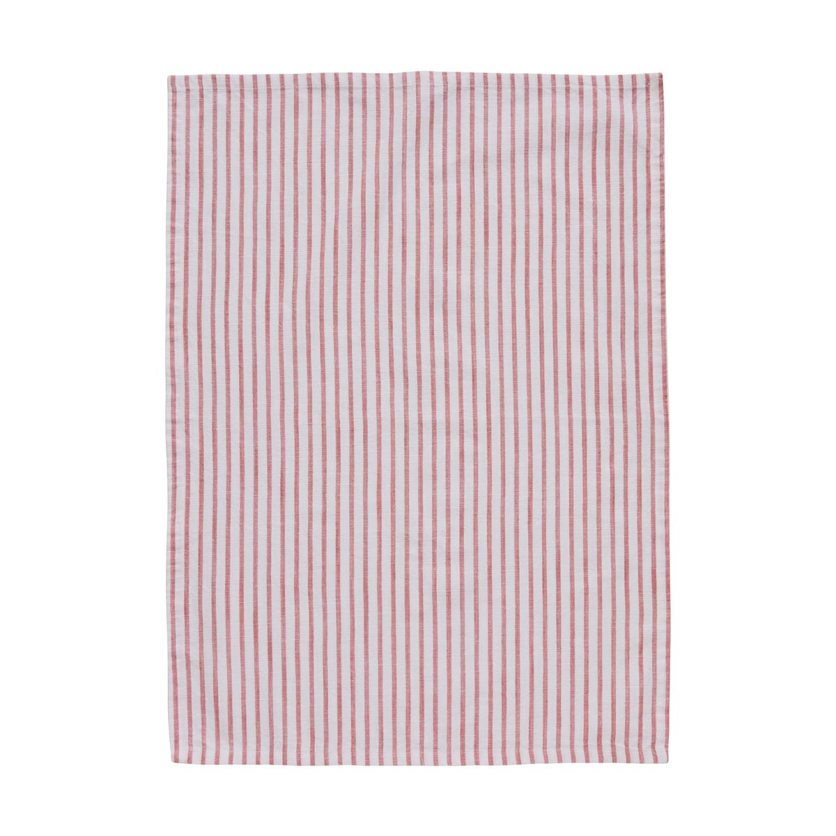 Lene Bjerre Olivia keittiöpyyhe kapeat raidat 50×70 cm Off White-Dark Coral