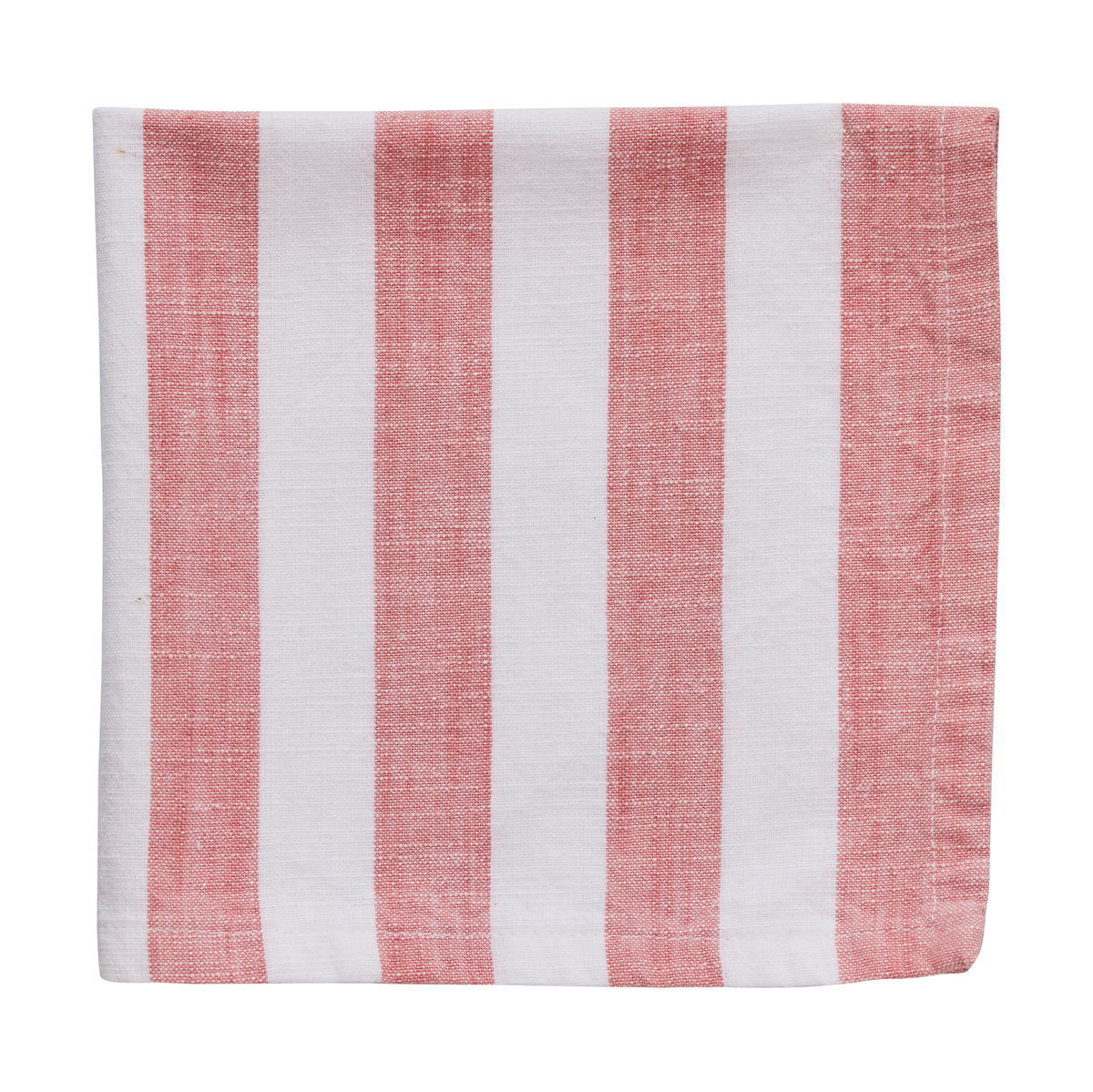 Lene Bjerre Olivia puuvillaservetti 40×40 cm Off White-Dark Coral