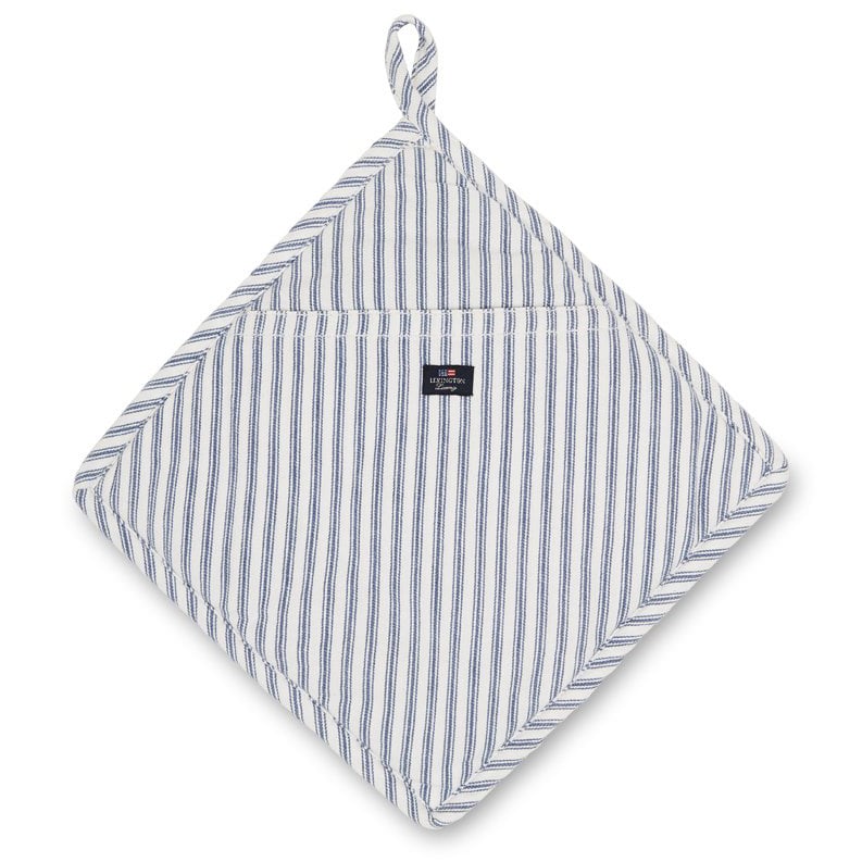 Lexington Icons Herringbone Striped -patalappu Blue-white