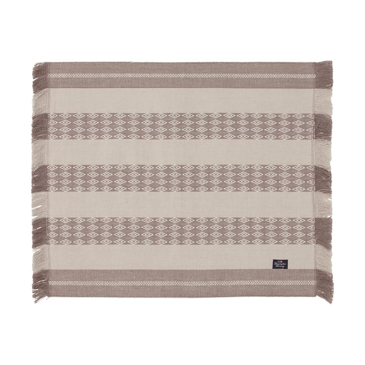 Jacquard raita pöytätabletti 40x50 cm - Beige - Lexington