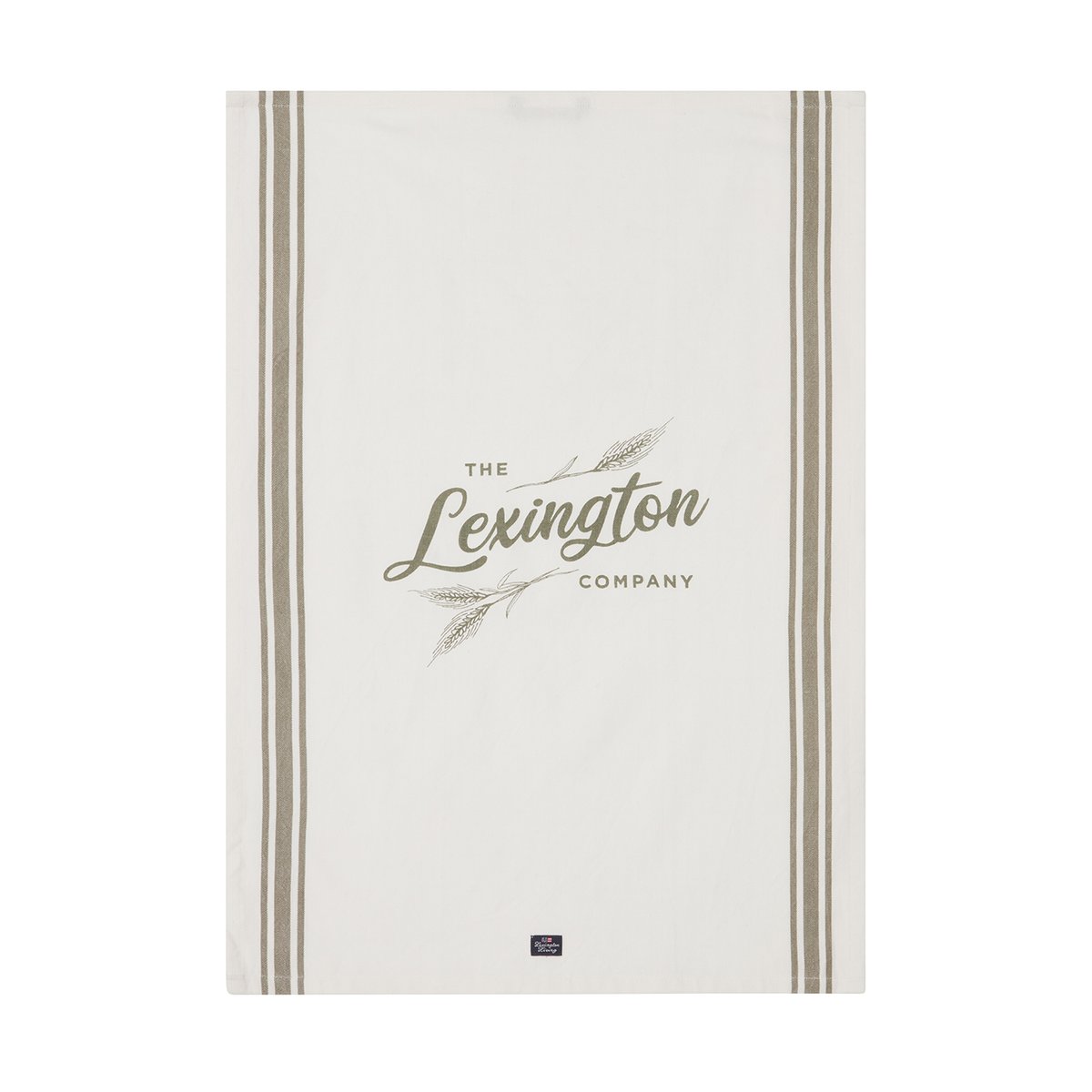 Lexington Orgaaninen puuvillakeittiöpyyhe 50x70 cm White-olive