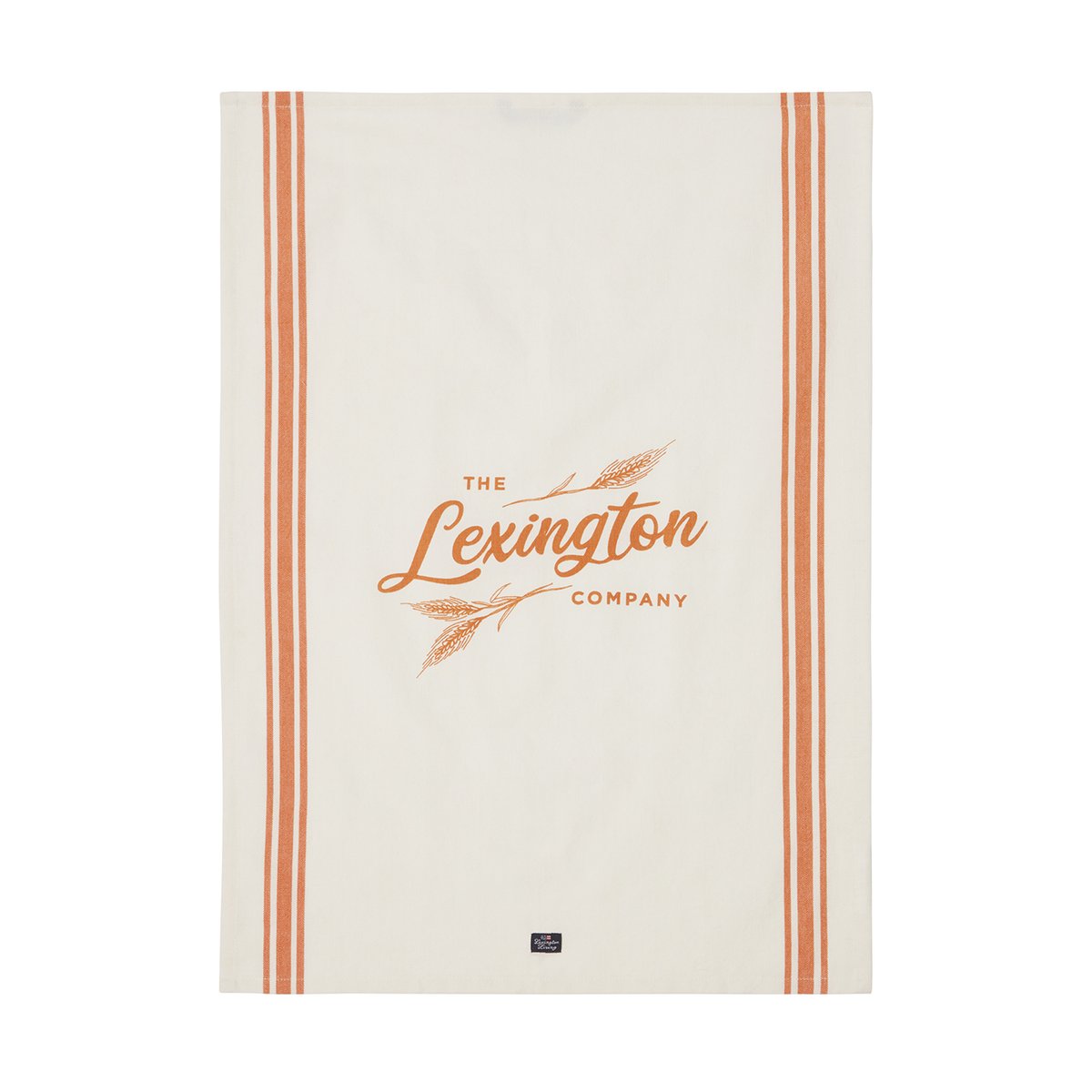 Lexington Orgaaninen puuvillakeittiöpyyhe 50x70 cm White-orange