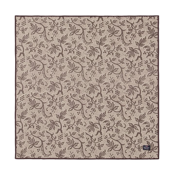 Painettu kierrätetty puuvillalautasliina 50x50, Light beige Lexington