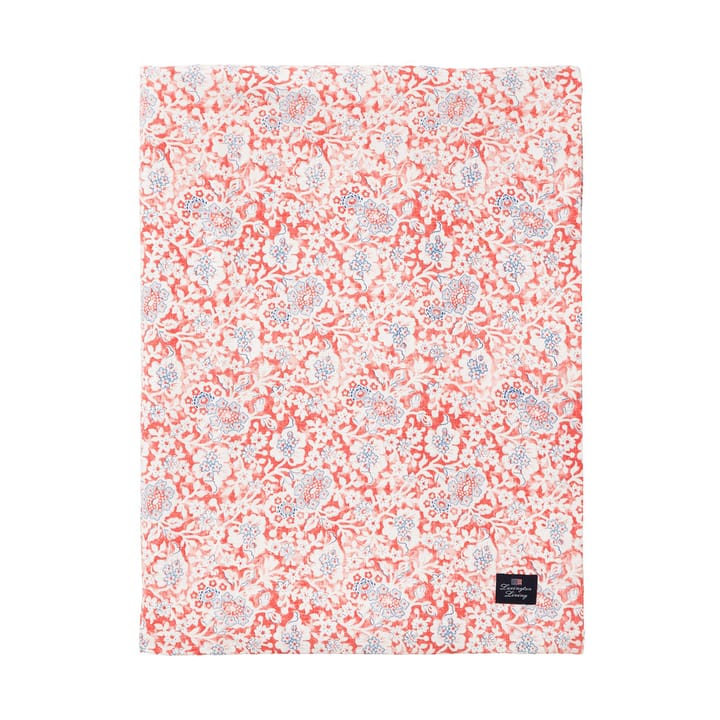 Printed Flowers Recycled Cotton pöytäliina 150x350 cm - Coral - Lexington