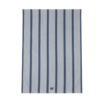 Striped org cotton keittiöpyyhe 50x70 cm - Navy - Lexington