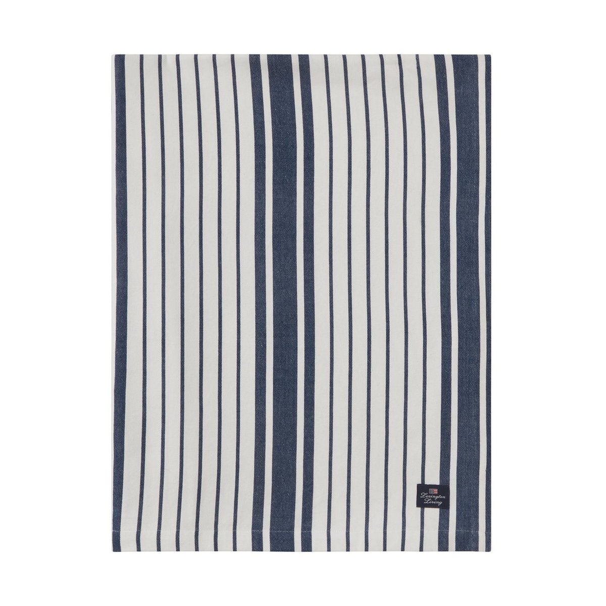 Lexington Striped Organic Cotton -pöytäliina 150 x 350 cm Navy