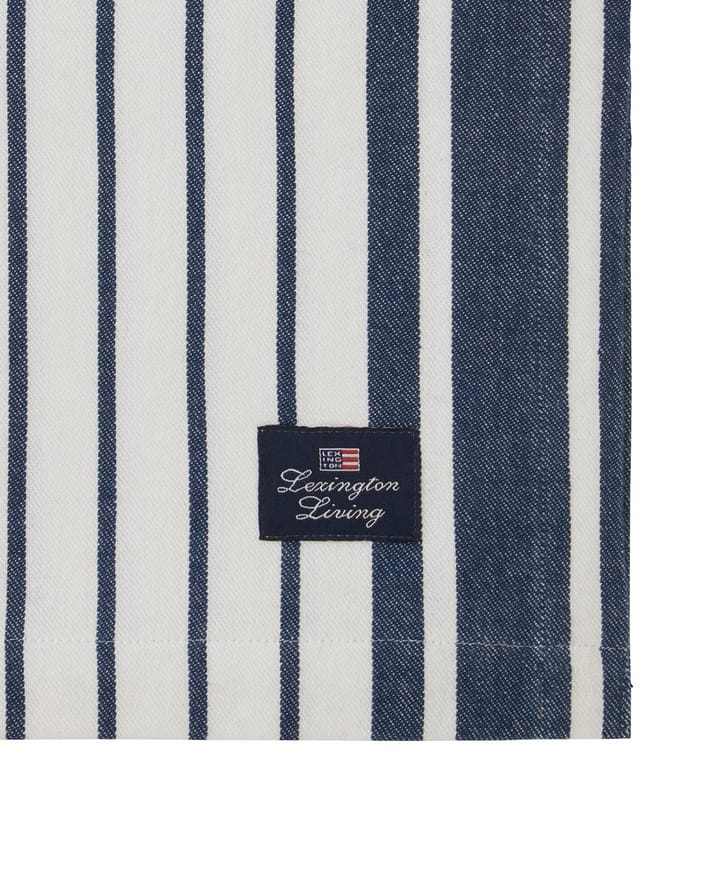 Striped Organic Cotton -pöytäliina 150 x 350 cm, Navy Lexington