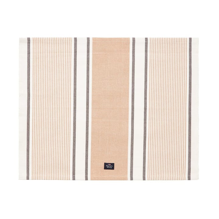 Striped Organic Cotton pöytätabletti 40x50 cm, Beige Lexington