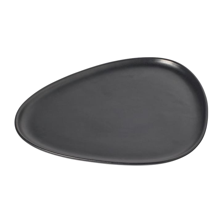 Curve Stoneware lautanen 26x30 cm - Black - LIND DNA