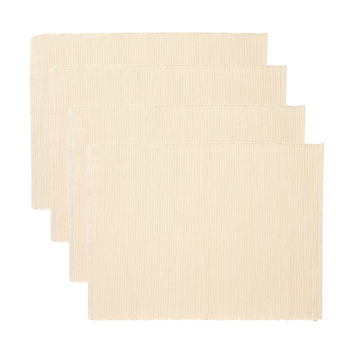 Uni pöytätabletti 35x46 cm 4-pack - Kermainen beige - Linum