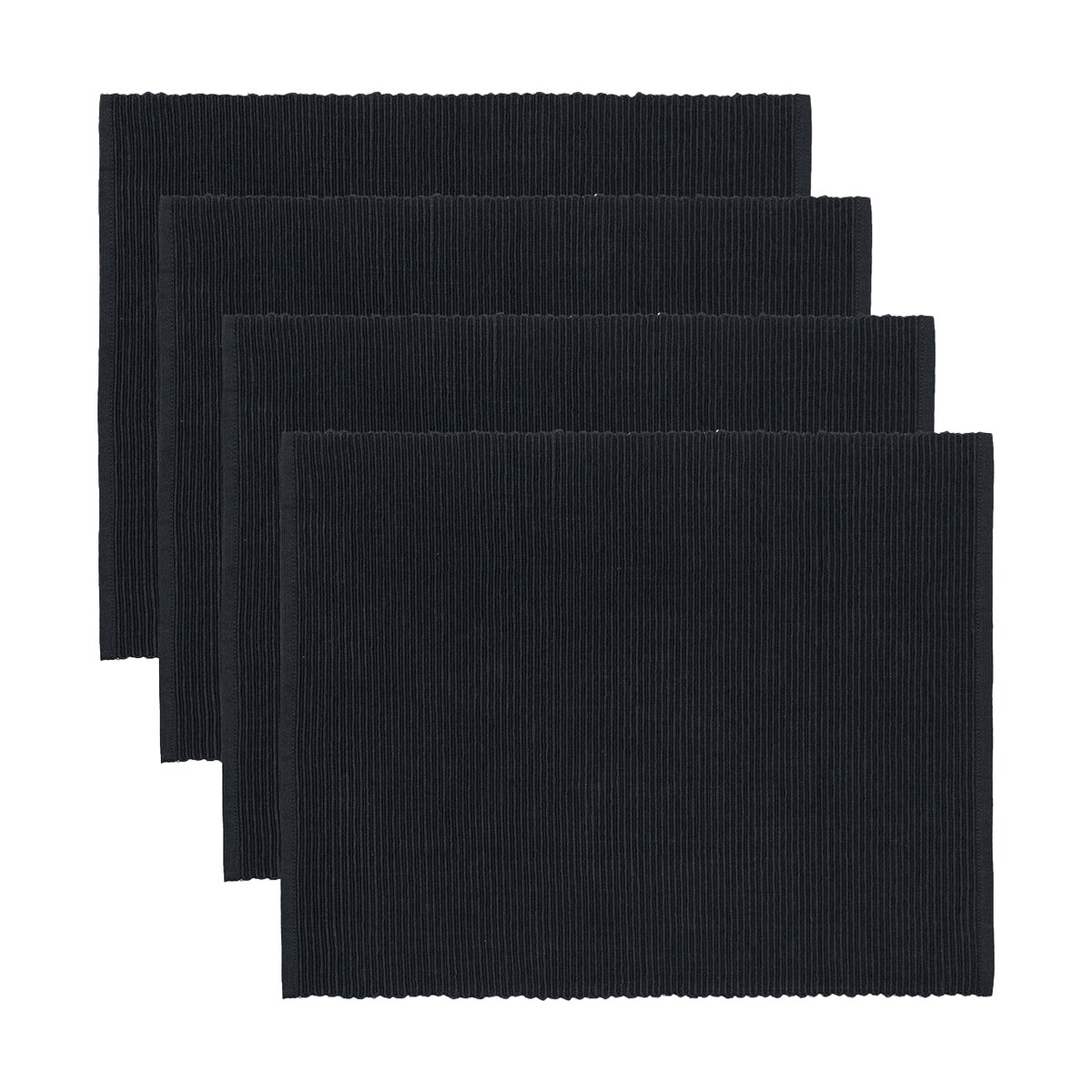 Linum Uni pöytätabletti 35x46 cm 4-pack Musta