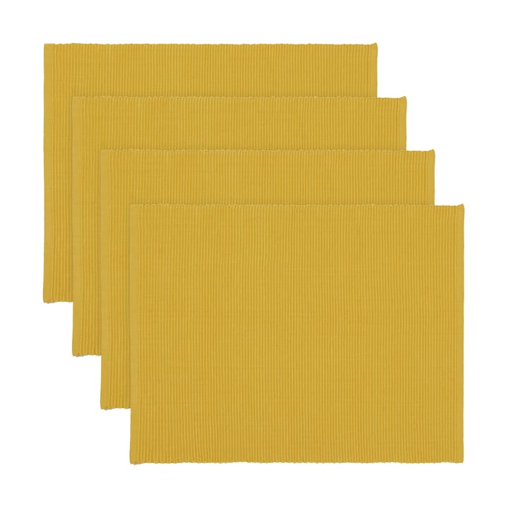 Uni pöytätabletti 35x46 cm 4-pack, Sinapinkeltainen Linum