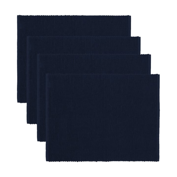 Uni pöytätabletti 35x46 cm 4-pack - Tumman laivastonsininen - Linum