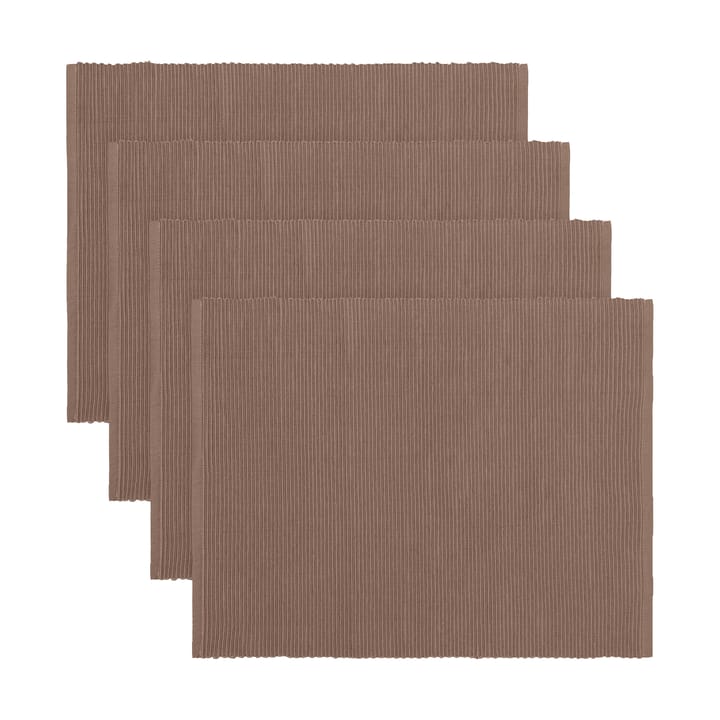 Uni pöytätabletti 35x46 cm 4-pack, Tumman mullanruskea Linum