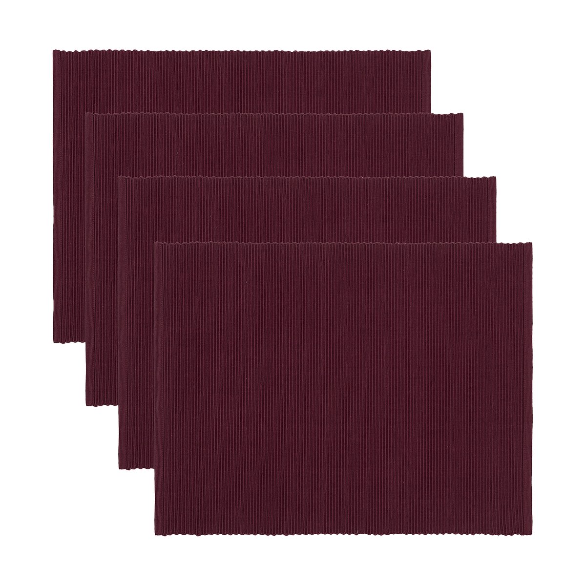 Linum Uni pöytätabletti 35x46 cm 4-pack viininpunainen