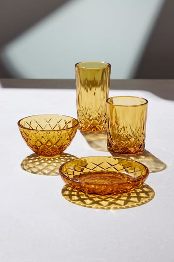 Sorrento leipälautanen Ø 16 cm 4-pakkaus - Amber - Lyngby Glas