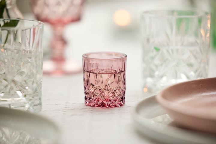 Sorrento shottilasit 4 cl 4 kpl, Pink Lyngby Glas