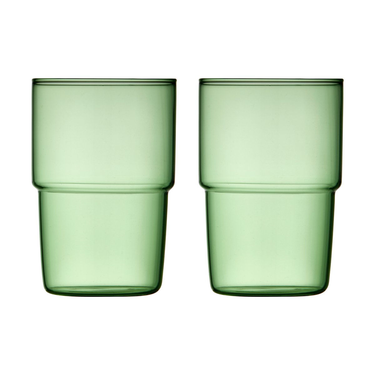 Lyngby Glas Torino juomalasi 40 cl 2-pakkaus Green