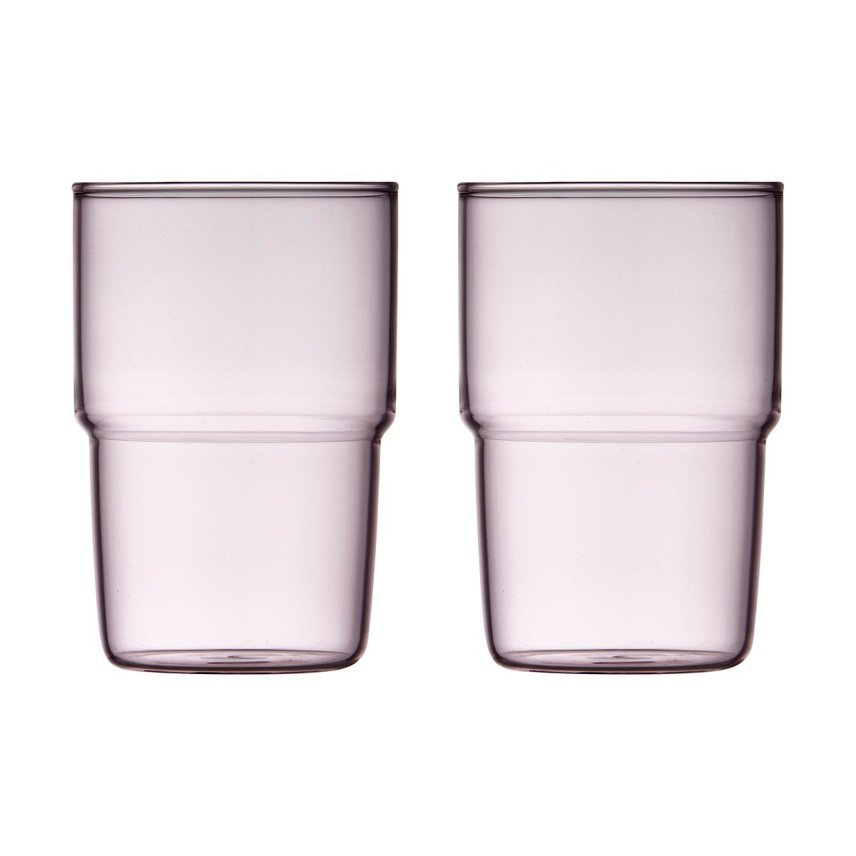 Lyngby Glas Torino juomalasi 40 cl 2-pakkaus Pink