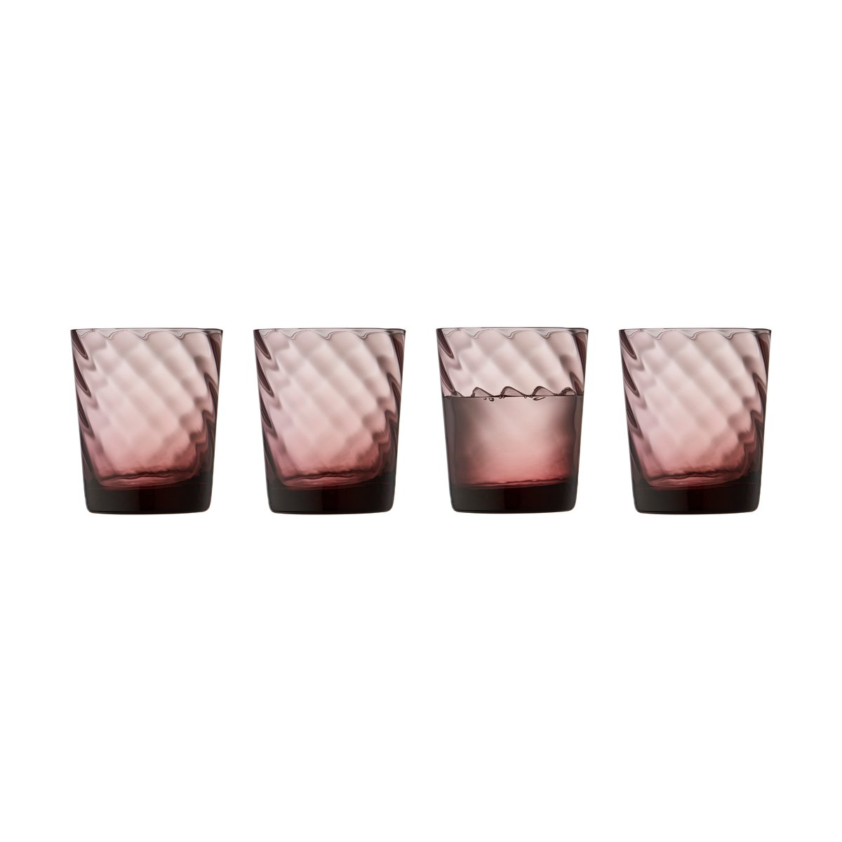 Lyngby Glas Vienna vesilasi 30 cl 4-pakkaus Pink