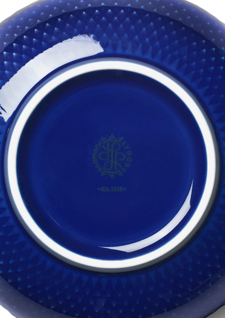 Rhombe kulho Ø 15,5 cm, Tummansininen Lyngby Porcelæn