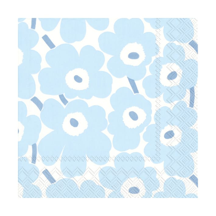 Mini Unikko lautasliinat 20 kpl, Light Blue Marimekko