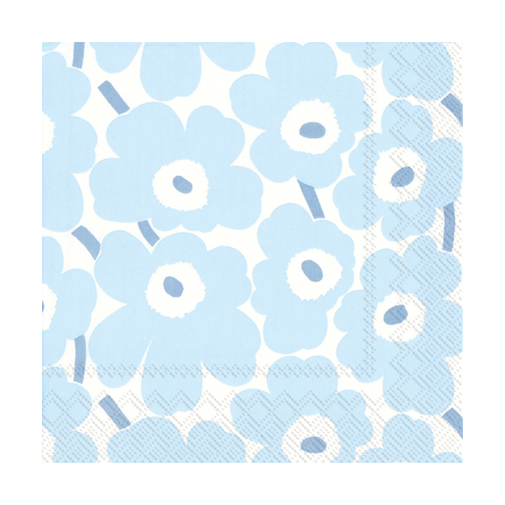 Marimekko Mini Unikko lautasliinat 20 kpl Light Blue