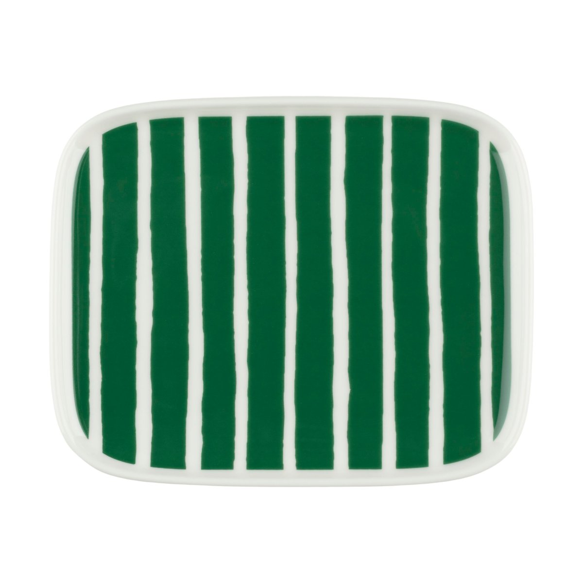 Marimekko Oiva Piccolo lautanen 12×15 cm White-green