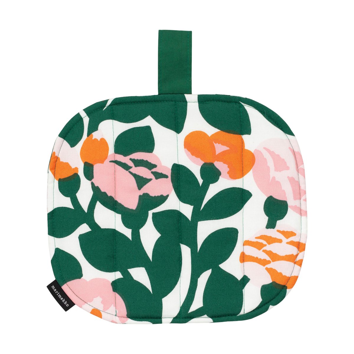 Marimekko Pieni green green patalappu 22x25 cm Vihreä-oranssi