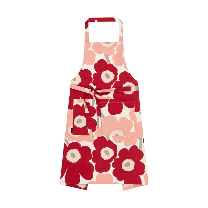 Pieni Unikko esiliina - Cotton-dark cherry-rose - Marimekko