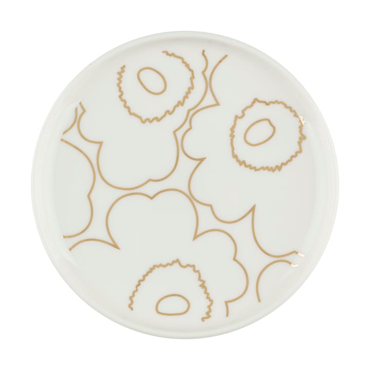 Piirto Unikko lautanen Ø13,5 cm, White-gold Marimekko