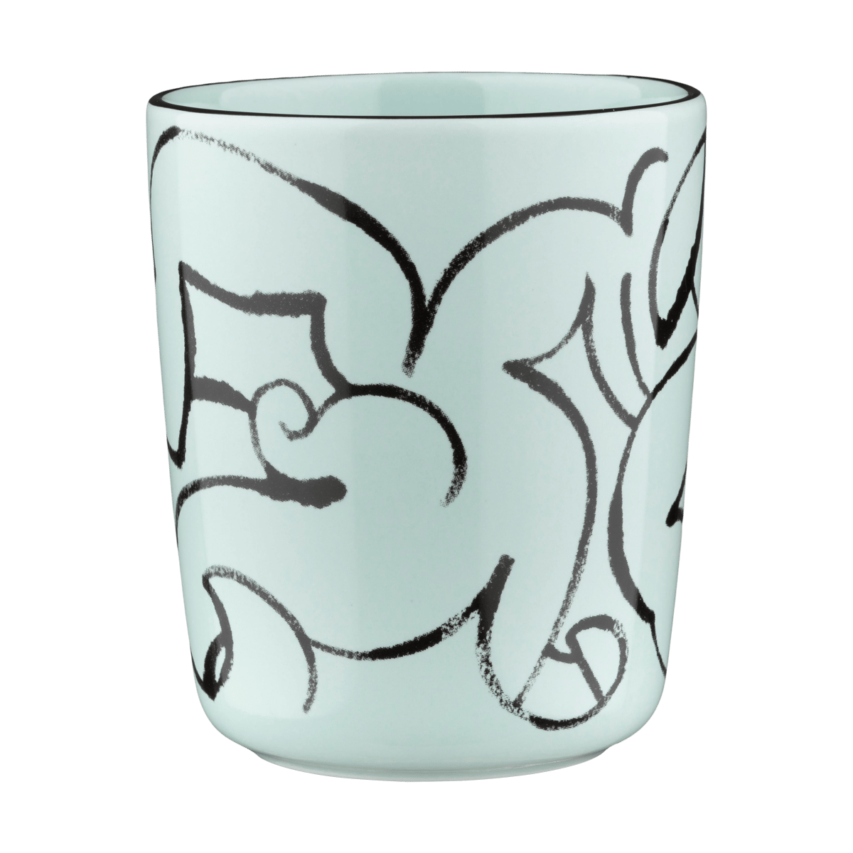 Marimekko Pistilla muki 25 cl Mint-musta