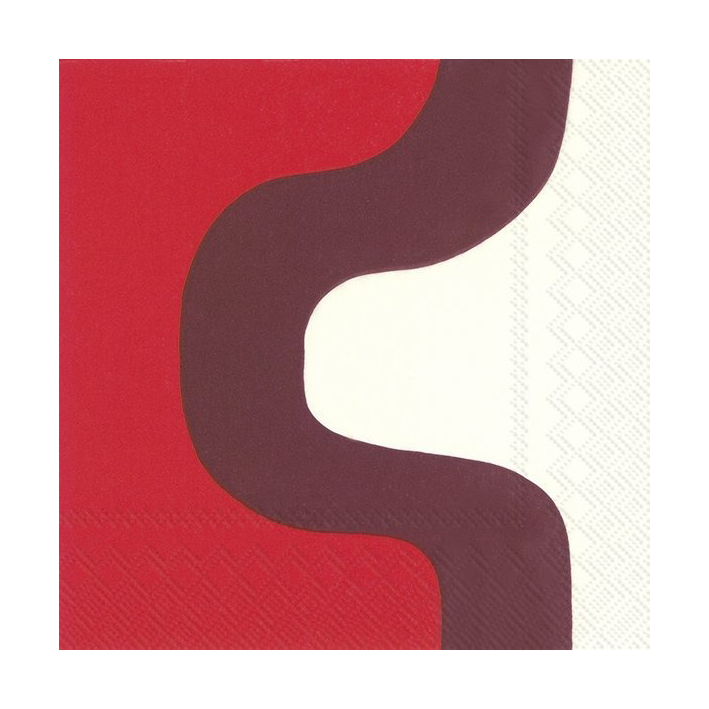 Marimekko Seireeni servetti 33×33 cm 20-pakkaus Dark red