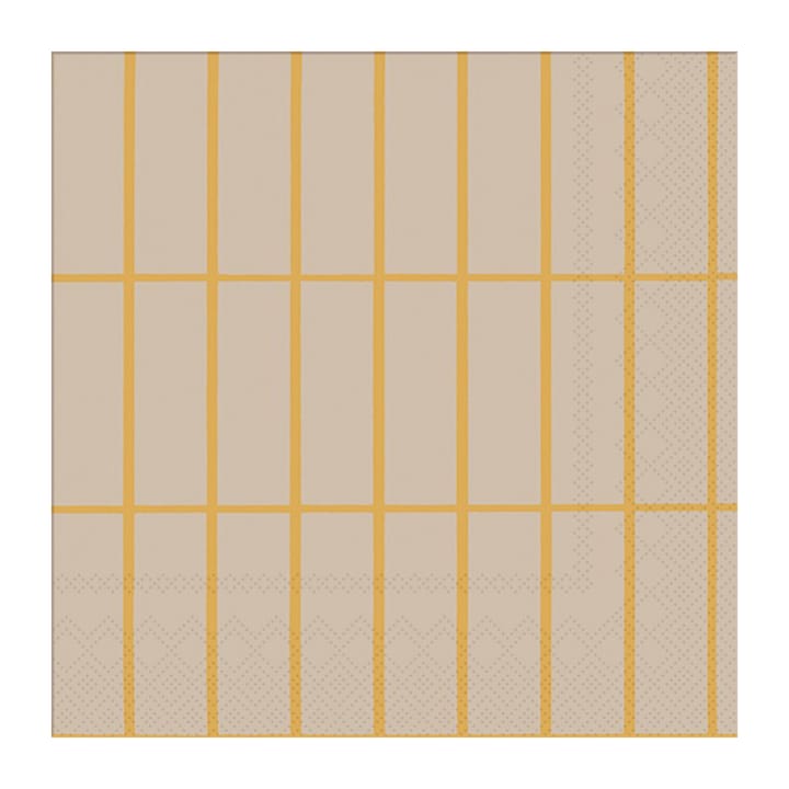 Tiiliskivi lautasliina 33 x 33 cm 20 kpl - Linen-gold - Marimekko