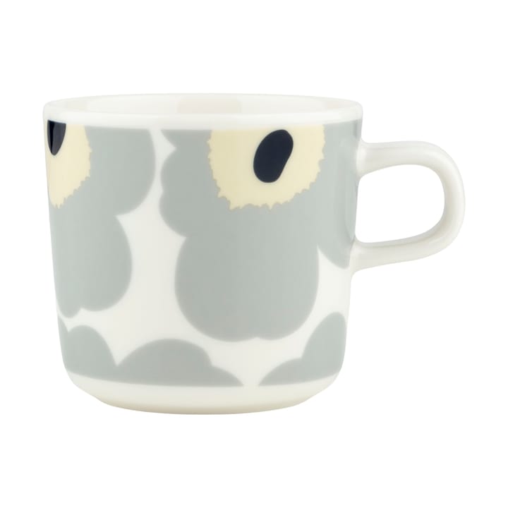 Unikko kahvikuppi 20 cl, White-light grey-sand-dark blue Marimekko