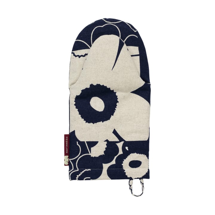 Unikko kollaasi patakinnas, Linen-dark navy Marimekko