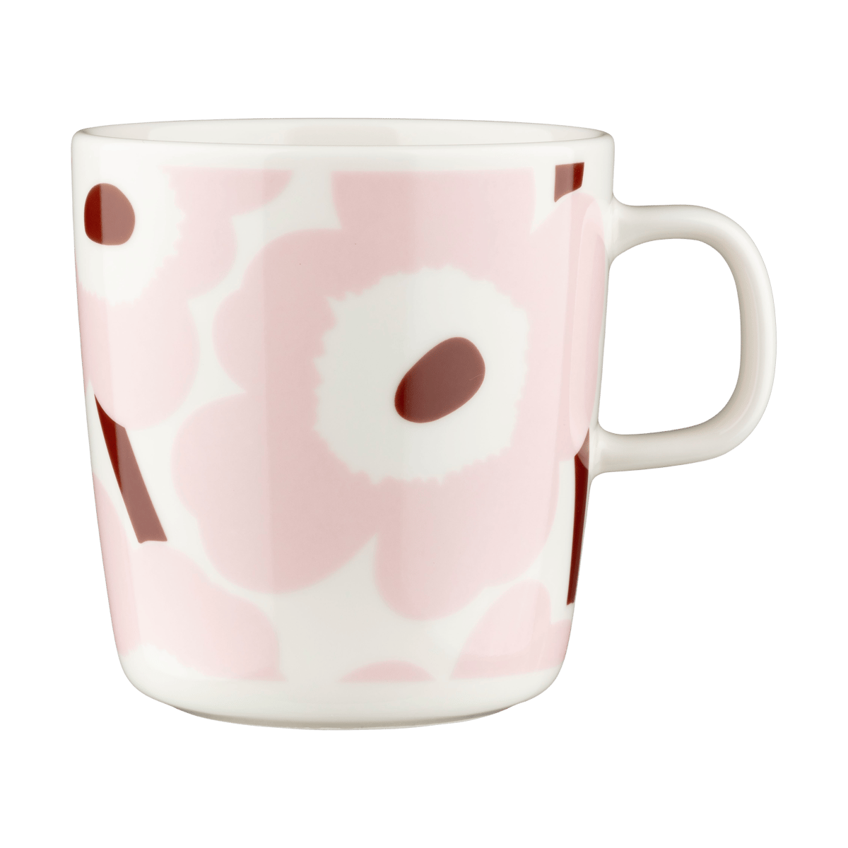 Marimekko Unikko muki 40 cl White-light pink-chestnut