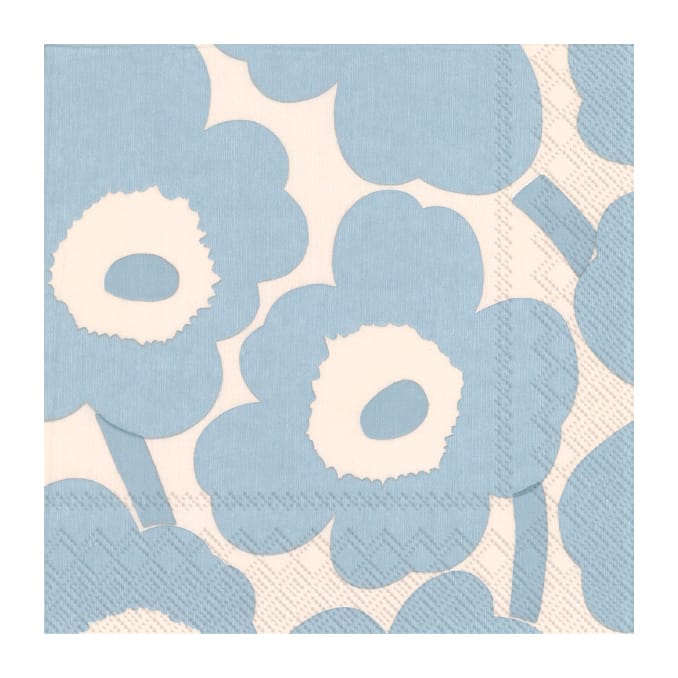 Unikko servetti 33x33 cm 20 kpl - Cream light blue - Marimekko